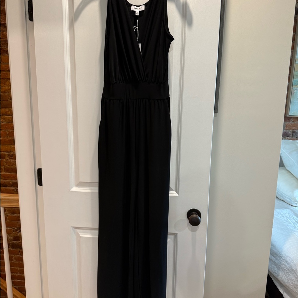 Black Sleeveless Jumpsuit